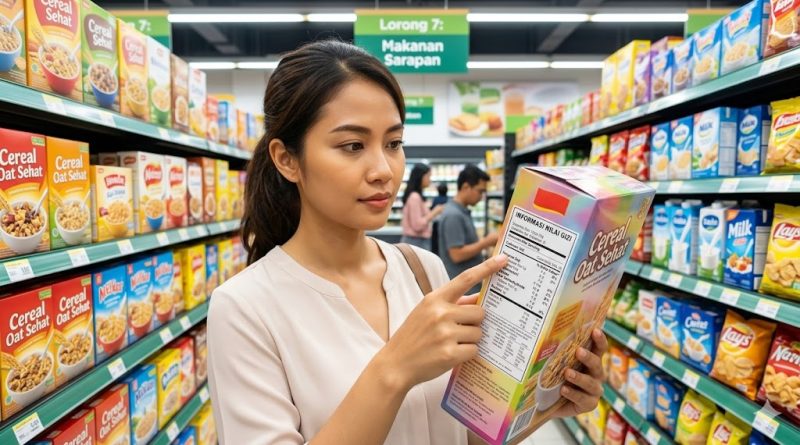cara membaca label informasi nilai gizi pada kemasan makanan