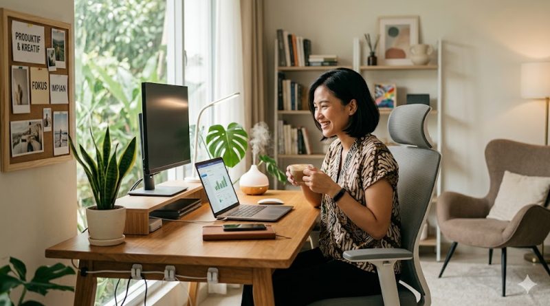 tips menata ruang kerja di home agar tetap produktif dan kreatif